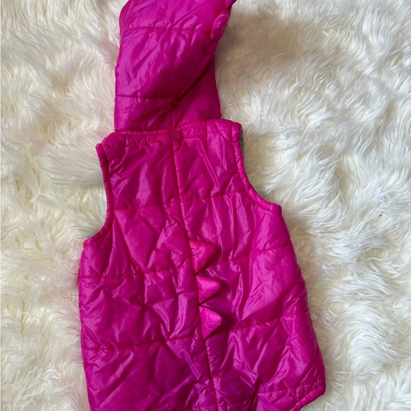 Pink Hooded Puffer Vest - Picture 2 of 3
